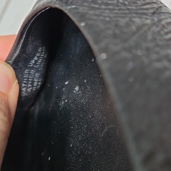 Tory Burch Black Women Logo Gold Loafer Slip On Flats Shoes Sz 8M - Picture 14 of 15